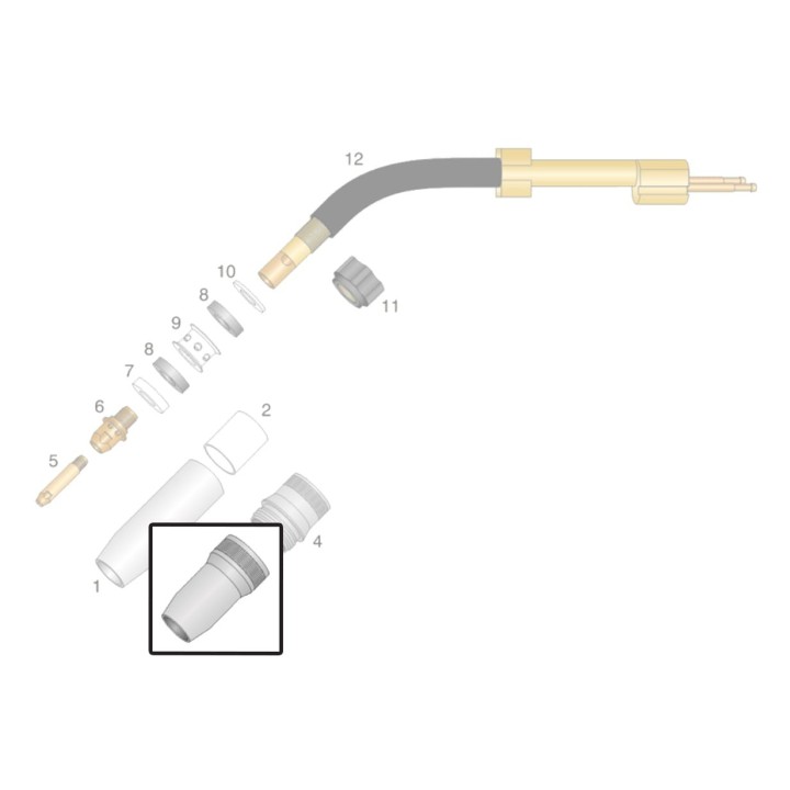 Ugello posteriore per torcia OCIM® RM 652 (5pz)