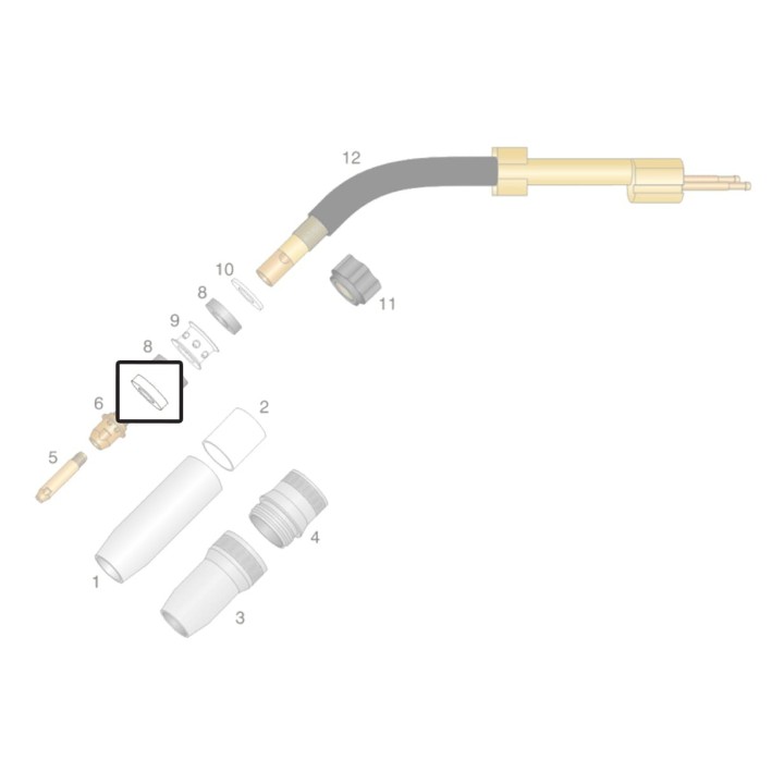 Rondella di sostegno isolante per torcia OCIM® RM 652 (10pz)