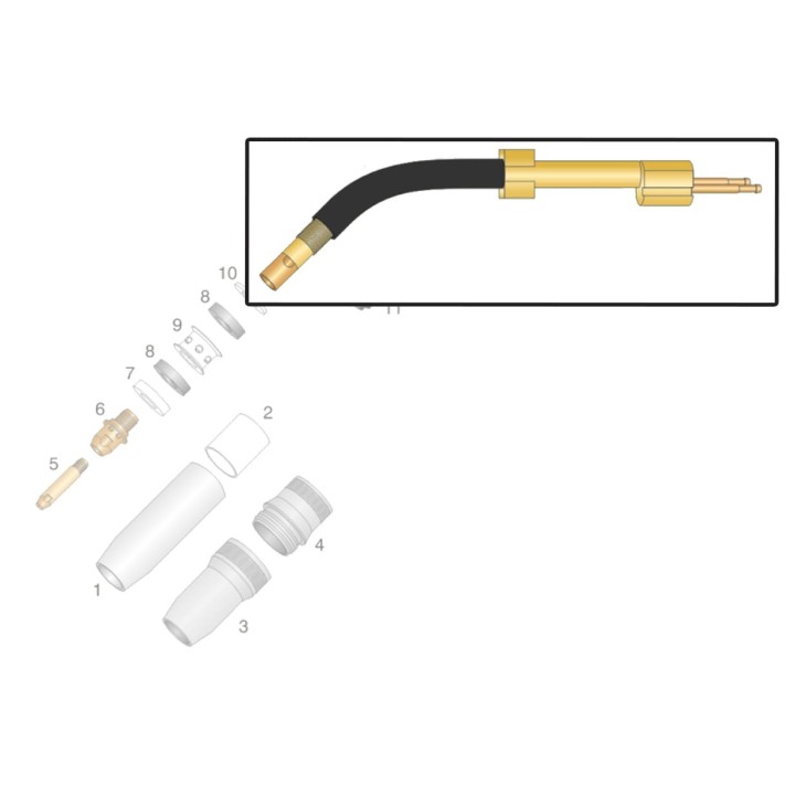 Corpo torcia STD per torcia OCIM® RM 652