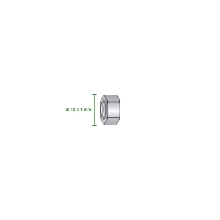 dimensioni dado Ø M12x1mm per torcia TRF MAX TW-E