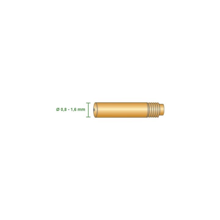 Punta guidafilo HD 8x34,4 Ø0,8-1,4mm torce TRGK (10pz)