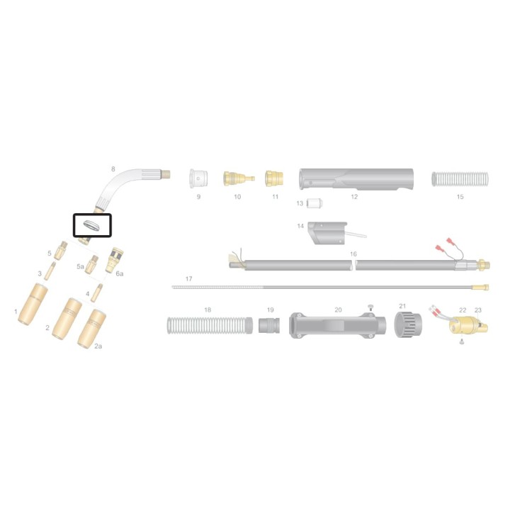 Ghiera lancia per torce TRGK® 300A - 400A - 500A (10pz)