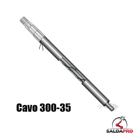 Cavo assemblato BND 300-35 attacco EURO TRGK® 300A saldatura MIG