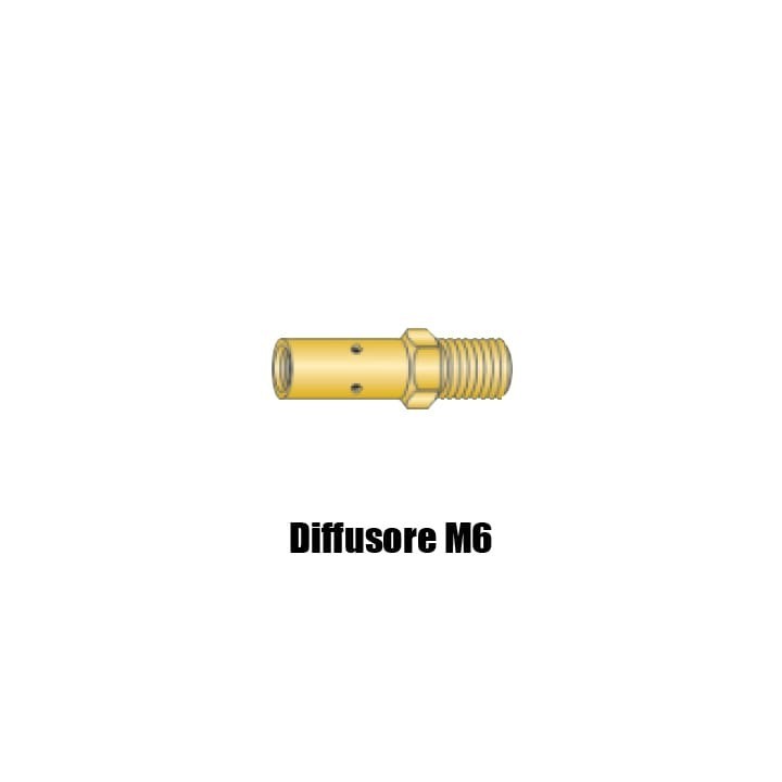 diffusore gas m6 per torce tynos serie tns saldatura mig