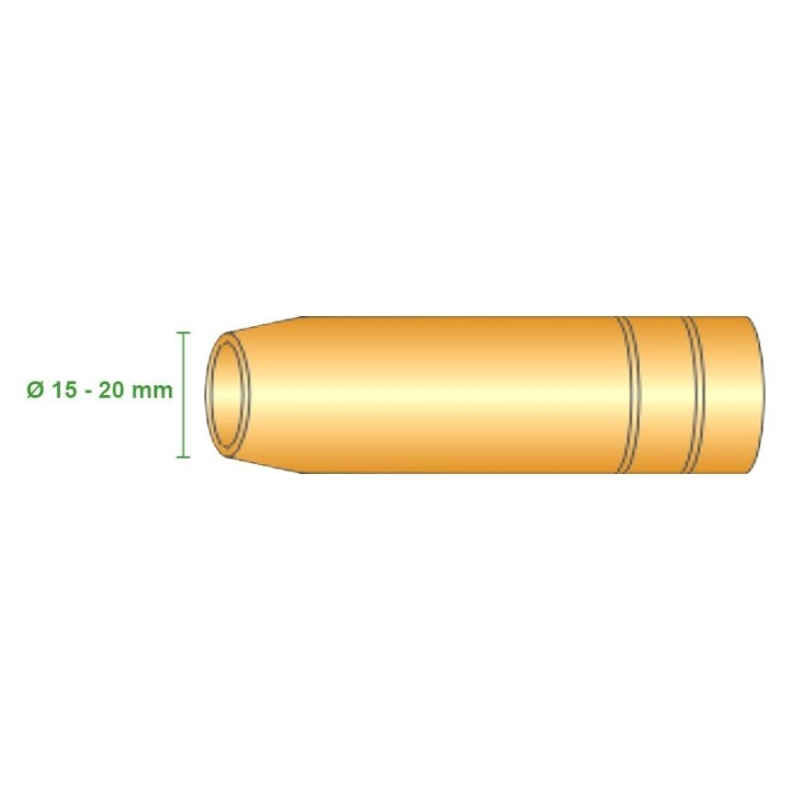 Ugello gas Ø 15 - 20mm torce TYNOS Serie TNS (10pz)