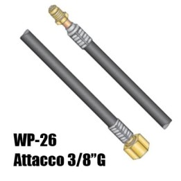cavo porta corrente attacco 3/8g ricambio torcia wp26 high flex saldatura tig