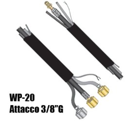 cavo porta corrente attacco 3/8g torcia wp20 high flex saldatura tig