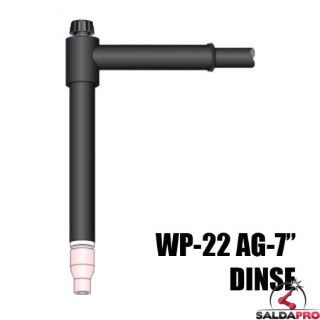 torcia completa wp22 ag7 178mm attacco dinse saldatura tig