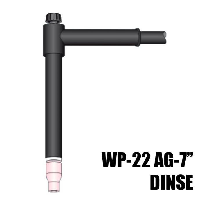 torcia completa wp22 ag7 178mm attacco dinse saldatura tig