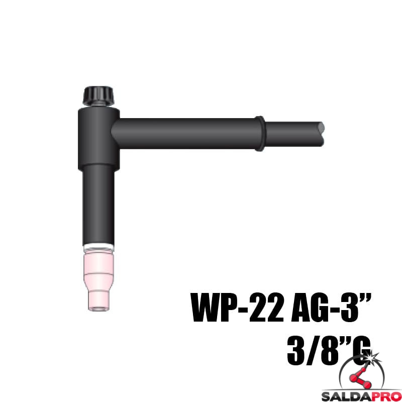 torcia completa wp 22g 76mm attacco 3/8g saldatura tig