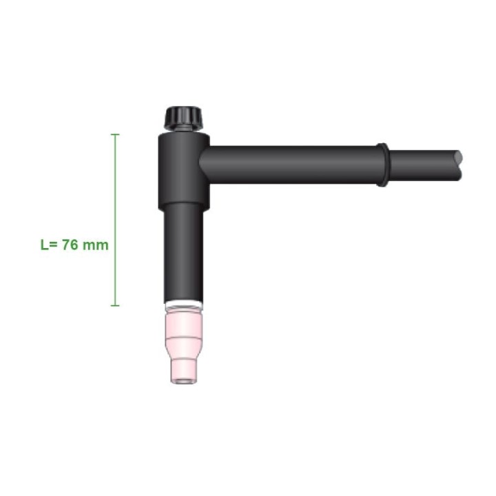 misure torcia completa wp 22g 76mm attacco 3/8g saldatura tig