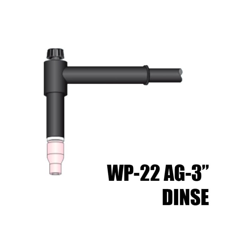 torcia completa wp22g 76mm attacco dinse saldatura tig