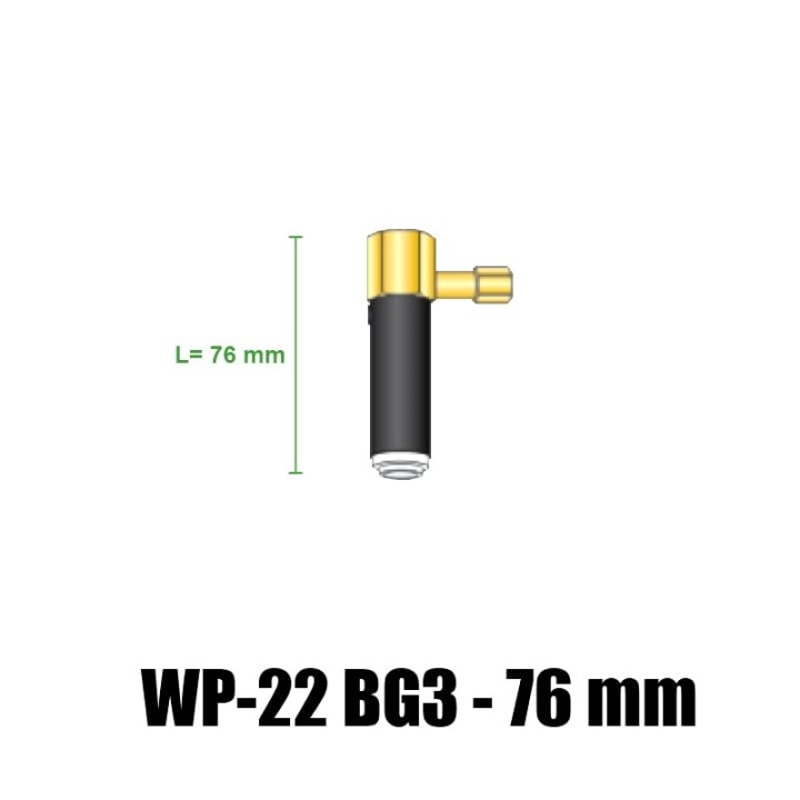 misure ricambio corpo torcia wp22bg lunghezza 76mm saldatura tig
