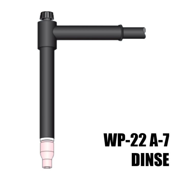 torcia completa wp22 lunghezza 178mm attacco dinse saldatura tig