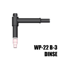 torcia completa wp22 lunghezza 76mm attacco dinse saldatura tig