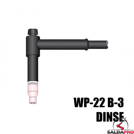 torcia completa wp22 lunghezza 76mm attacco dinse saldatura tig