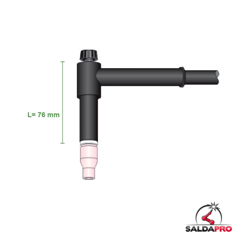 Acquista Utensile elettrico: 7 pezzi Torcia per saldatura TIG, lente a gas tozza, n. 12, tazza in Pyrex per kit WP 9/WP 20/WP 25, n. in Italia a partire da 11