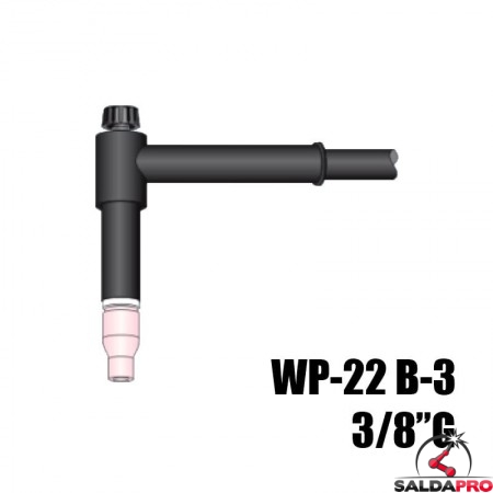 torcia completa wp22 lunghezza 76mm attacco 3/8g saldatura tig