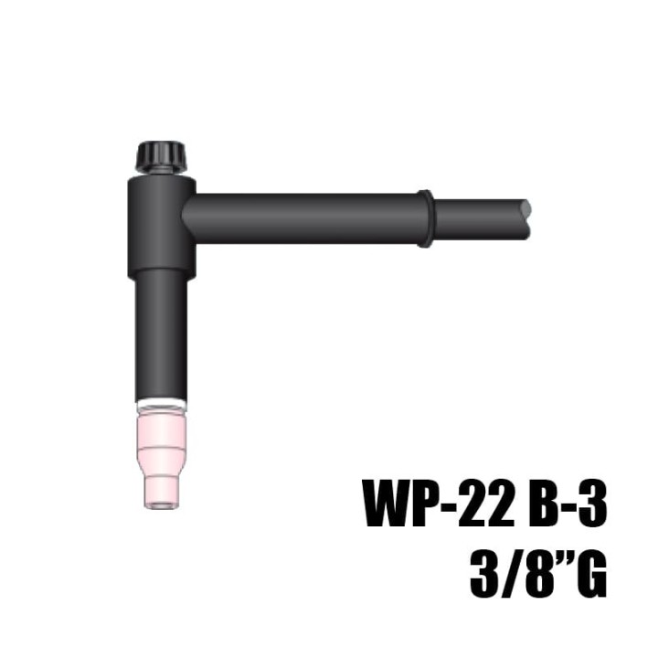 torcia completa wp22 lunghezza 76mm attacco 3/8g saldatura tig