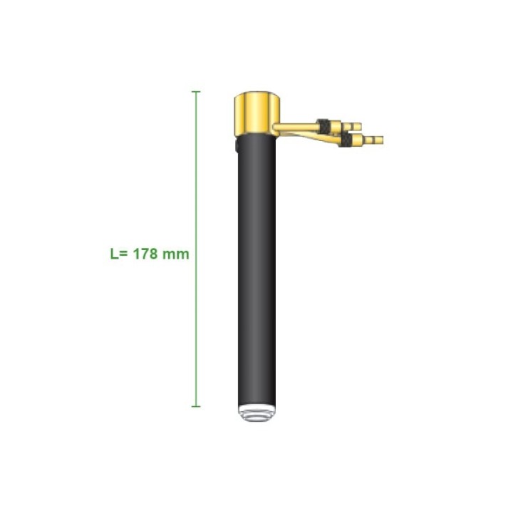 misure ricambio corpo torcia wp22a lunghezza 178mm saldatura tig