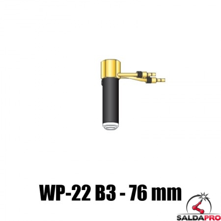 ricambio corpo torcia wp22b lunghezza 76mm saldatura tig