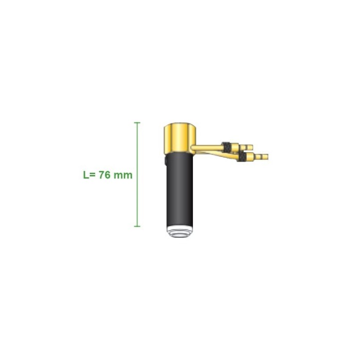 misure ricambio corpo torcia wp22b lunghezza 76mm saldatura tig