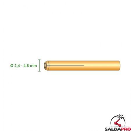 misure pinza serra elettrodo 2,4 4,8 ricambio torcia wp27 saldatura tig