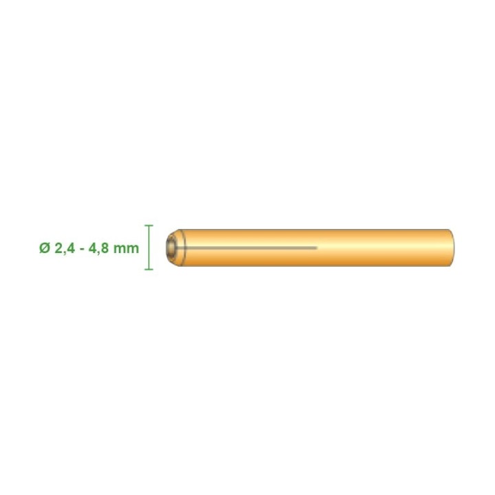 misure pinza serra elettrodo 2,4 4,8 ricambio torcia wp27 saldatura tig