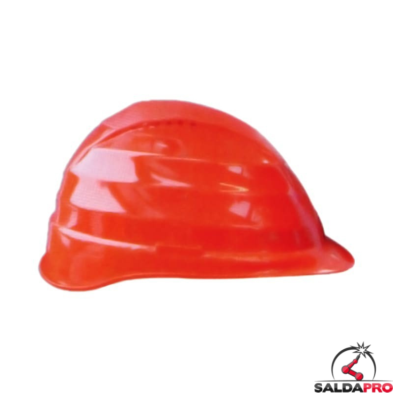 elmetto protettivo C3 polietilene 6 punti appoggio rosso per saldatura e cantieri