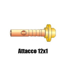 raccordo posteriore femmina attacco 12x1 cavo porta corrente torce wp9 wp17 wp18 saldatura tig