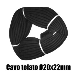 procavo in gomma telato diametro 20x22 mm copertura saldatura