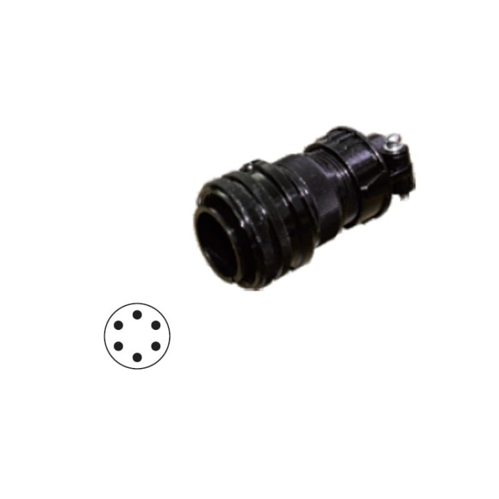 connettore circolare maschio a 6 pin ricambio per torce tig