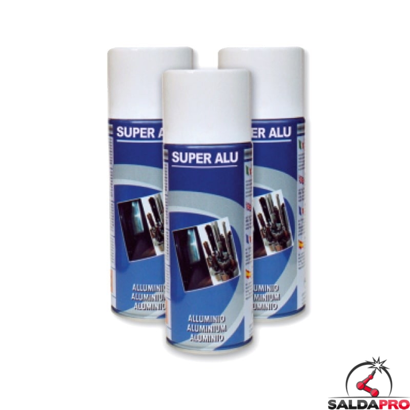 alluminio spray 400ml vernice acrilica super alu 10 pezzi