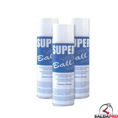 rilevatore fughe di gas spray 500ml super ball 10 pezzi