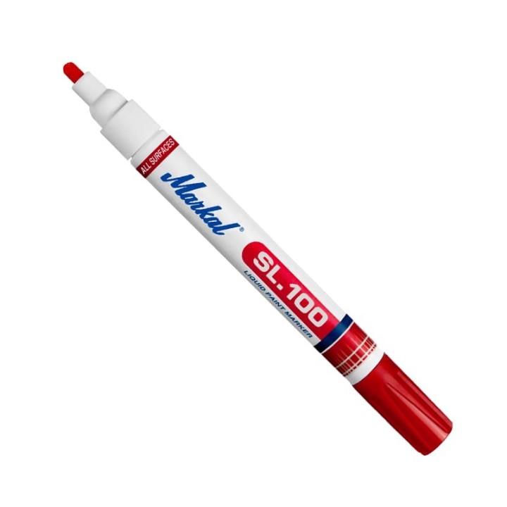 marcatore indelebile rosso vernice liquida markal sl100