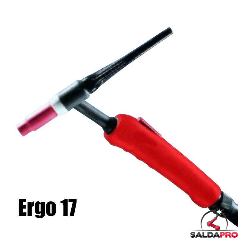 torcia completa ergo 17 con pulsante saldatura tig raffreddamento aria professionale