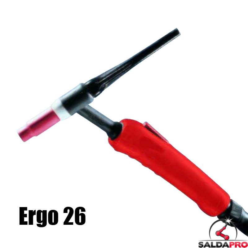 torcia completa ergo 26 con pulsante saldatura tig raffreddamento aria professionale