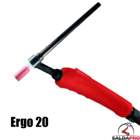 torcia completa ergo 20 con pulsante saldatura tig raffreddamento acqua professionale