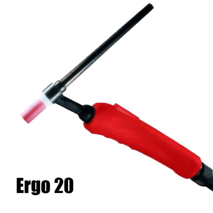 torcia completa ergo 20 con pulsante saldatura tig raffreddamento acqua professionale