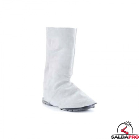 ghette protettive pelle crosta bovina ruk-132 saldatore cuciture kevlar