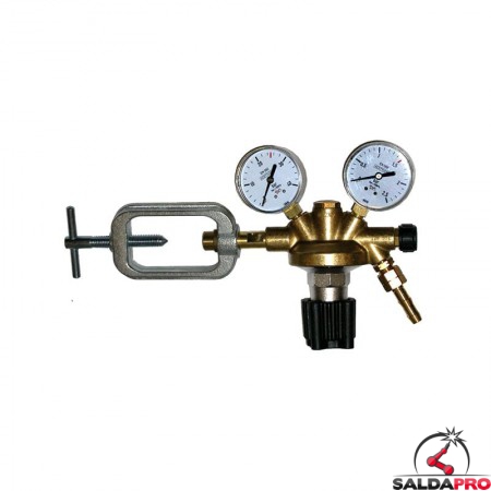 riduttore pressione acetilene ottone 40atm 2,5 atm