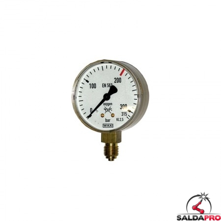 manometro misuratore  pressione ossigeno 310/315 atm saldatura ossiacetilenica