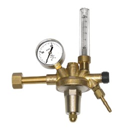 riduttore pressione argon co2 anidride carbonica 300/315 atm 20 l/min flussometro