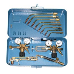kit taglio saldatura ossiacetilenica 0,5-25 mm più riduttori di pressione ossigeno acetilene ewo