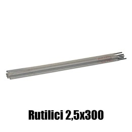 elettrodi rutilici 2,5x300mm saldatura 250 pezzi rivestimento rutile
