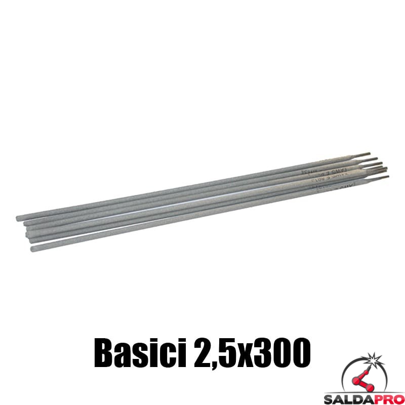 elettrodi basici 2,5x300mm saldatura 250 pezzi rivestimento basico