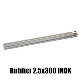 elettrodi rutilici 2,5x300mm saldatura inox 130 pezzi rivestimento rutile basso contenuto carbonio