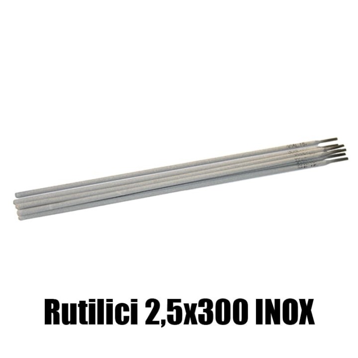 elettrodi rutilici 2,5x300mm saldatura inox 130 pezzi rivestimento rutile basso contenuto carbonio