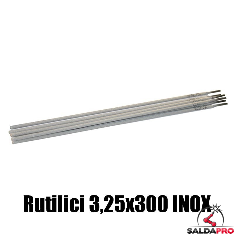 elettrodi rutilici 3,25x350mm saldatura inox 77 pezzi rivestimento rutile basso contenuto carbonio