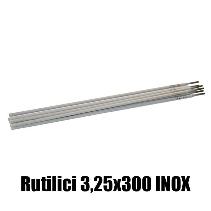 elettrodi rutilici 3,25x350mm saldatura inox 77 pezzi rivestimento rutile basso contenuto carbonio